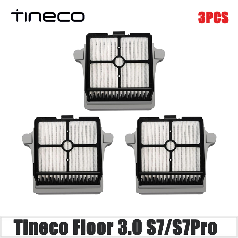 For Tineco Floor ONE S7 Pro\S6 Parts Vacuum Cleaner Replacement Brush Rollers and HEPA Filters: Light Grey