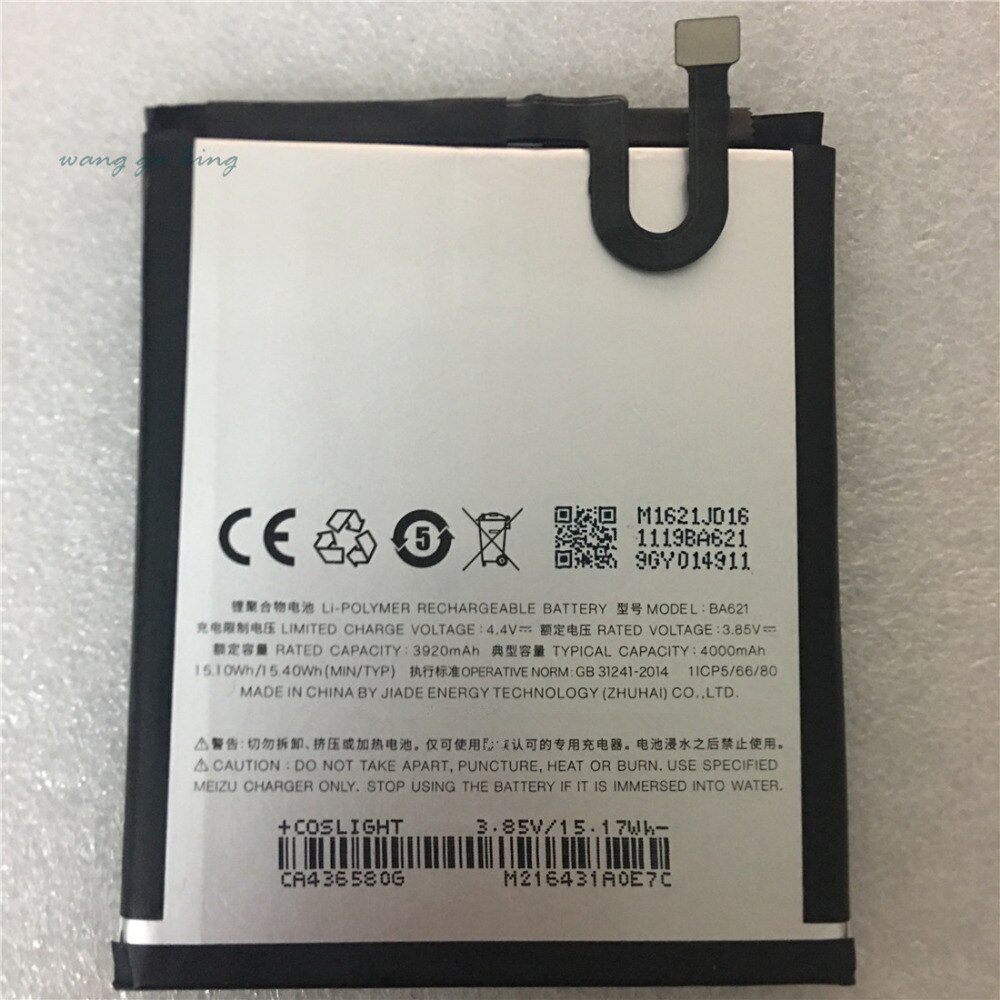 battery for Meizu M5 Note Battery BA621 Compatible MeiBlue M5 Note 5 Mobile Phone Batterie 4000mAh