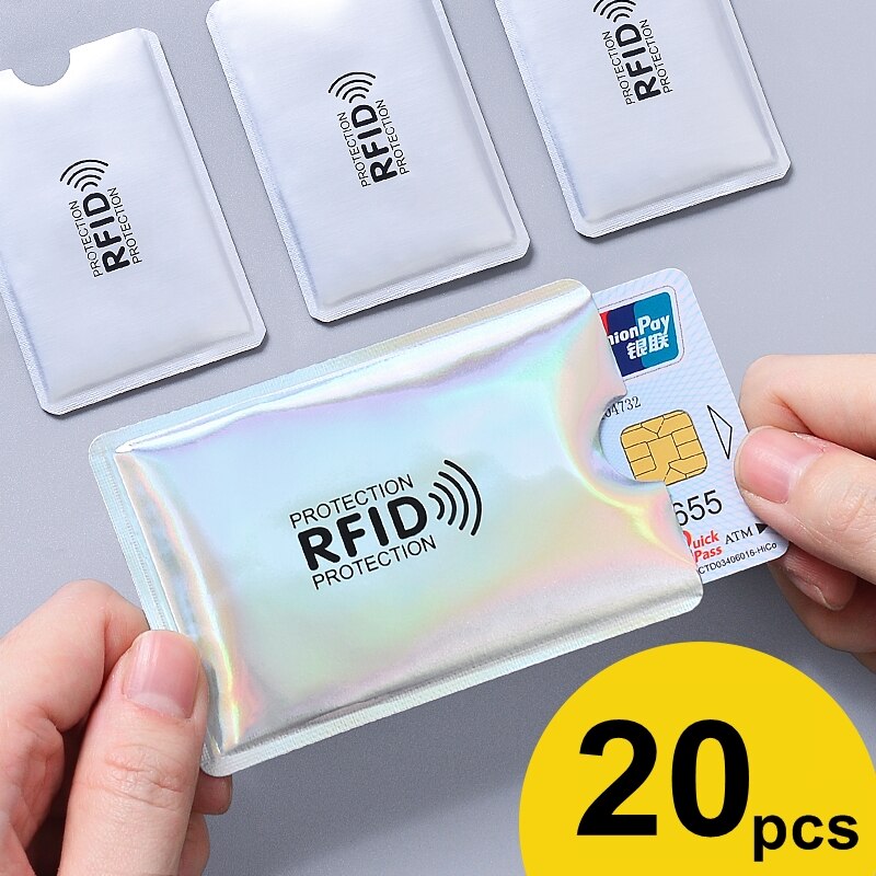 Anti Rfid Kaarthouder Nfc Blokkeren Reader Lock Id Bank Kaarthouder Case Bescherming Metalen Credit Card Case Aluminium F051