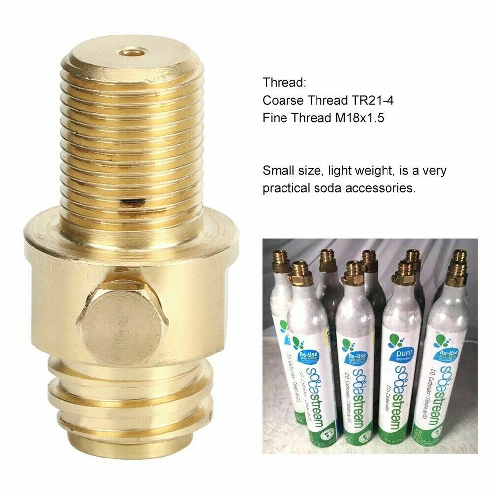 Valve Adaptor for Tanks With Threads M18*1.5 co2 Valve Adaptor Replaceable Transverter Suitable Fot Soda Machine