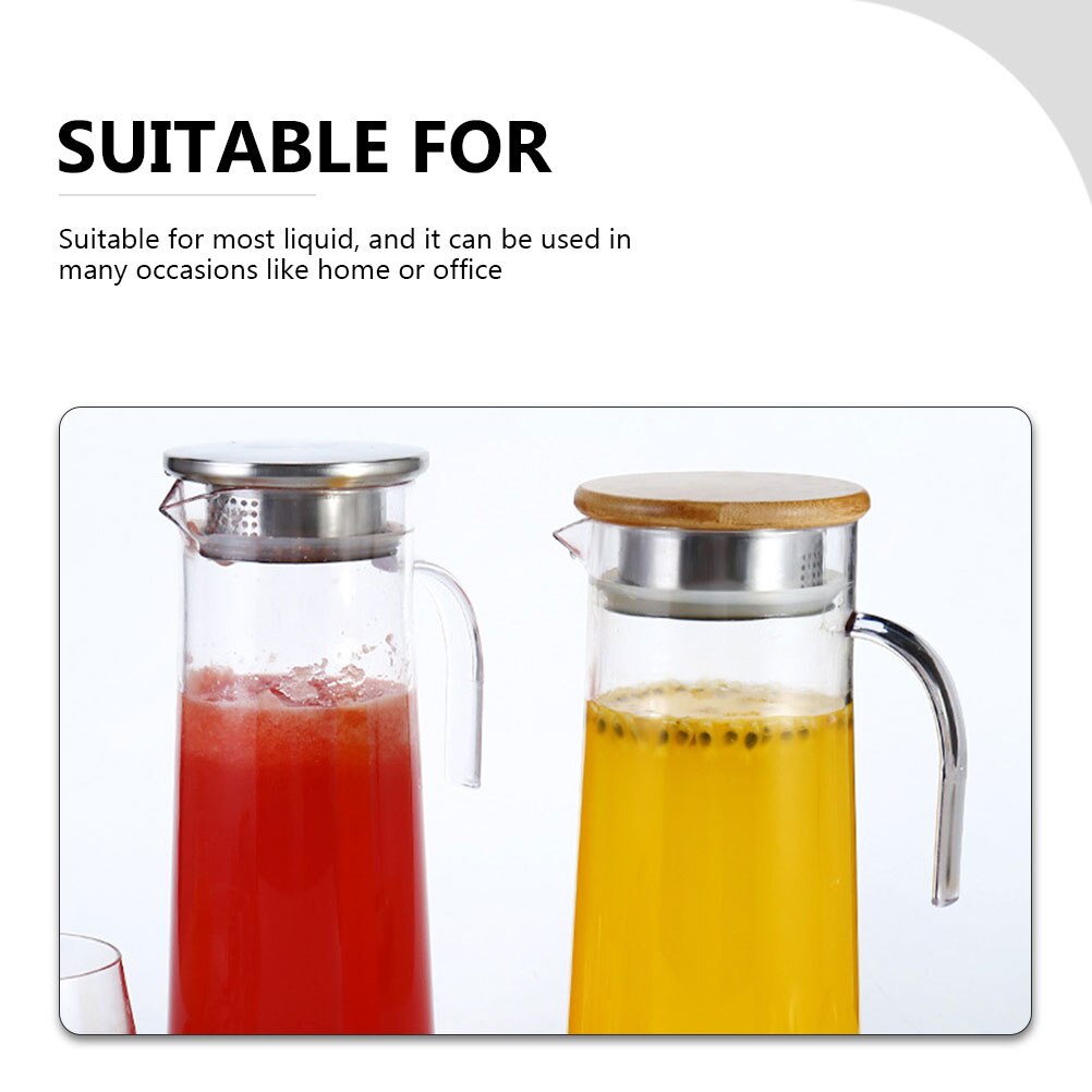 Clear Water Pitcher Acrylic Ice Water Pitcher Kitchen Beverage Pitcher Drinking Pitcher with Lid