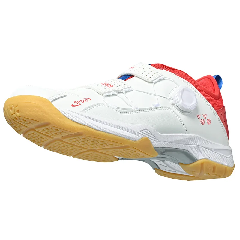 Chaussures de Badminton ultra-légères et respirantes, chaussures de Tennis noires et blanches, antidérapantes, résistantes à l'usure, semelle en caoutchouc, chaussures de Couple tendance professionnelles