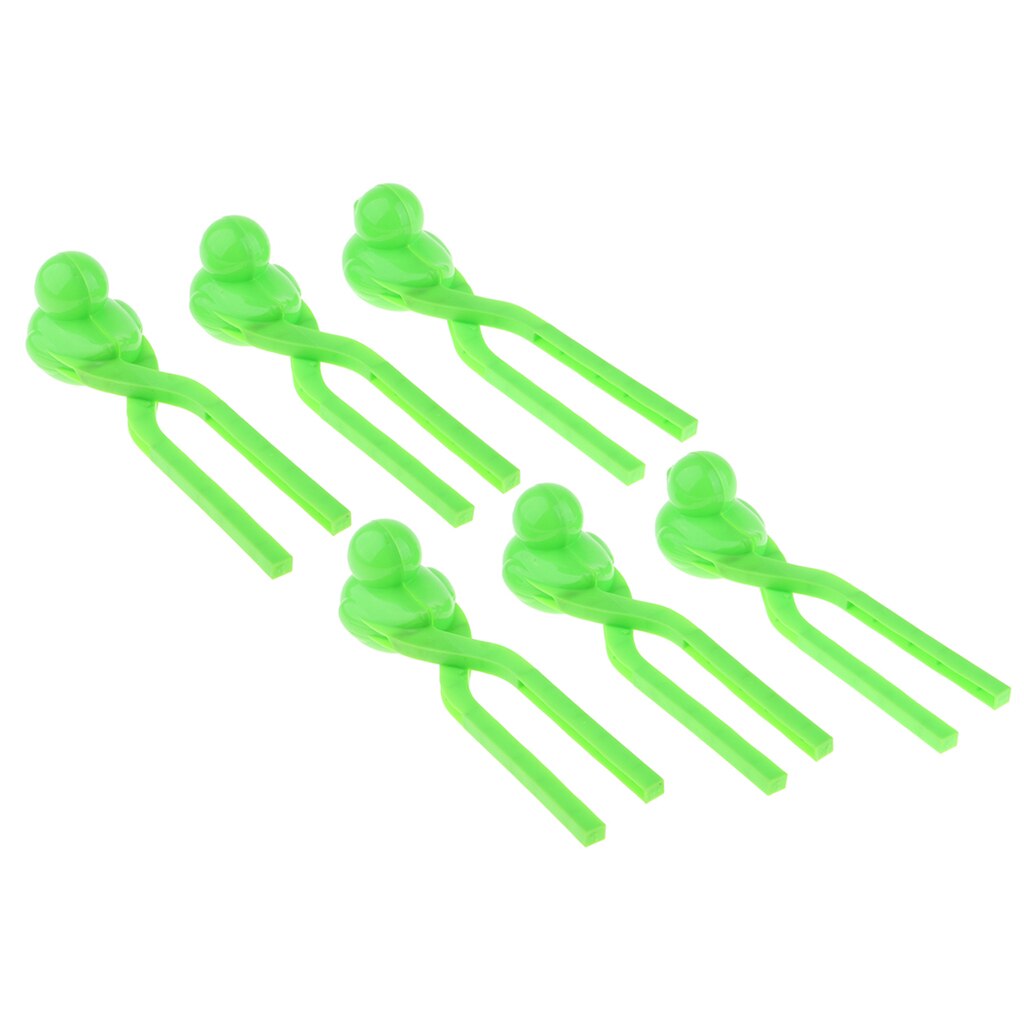 6 X Adorable Duck Shape Snowball Clips Children Snow Fight Game - Green