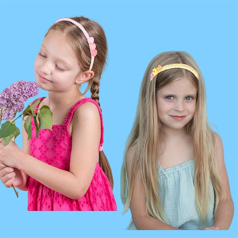 Diadema para niña, bonito corazón dulce, estrellas, colores, diadema de flores, aro para el pelo, para niños, accesorios para el cabello FDr11