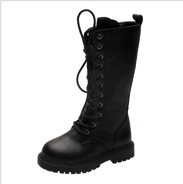 Meisjes Leren Laarzen Hoge Top Laarzen Voor Kinderen Herfst/Winter 2002: 36
