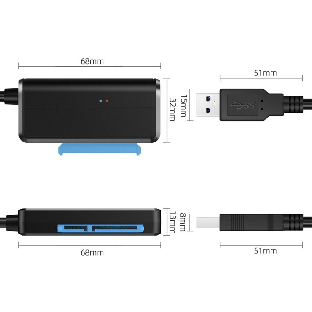 USB 3,0 zu 2.5/3,5 zoll SATA SSD Festplatte Konverter Kabel Adapter für PC