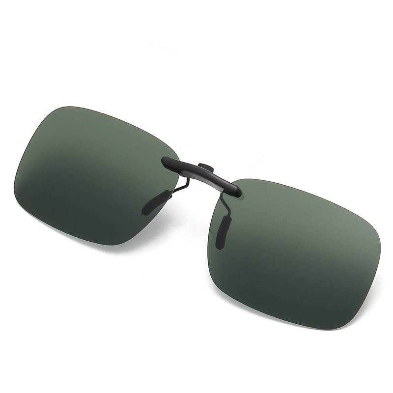 Klassnm-gafas de sol polarizadas sin montura para hombre y mujer, lentes de Clip angostas, antideslumbrantes, UV400, novedad: Rojo