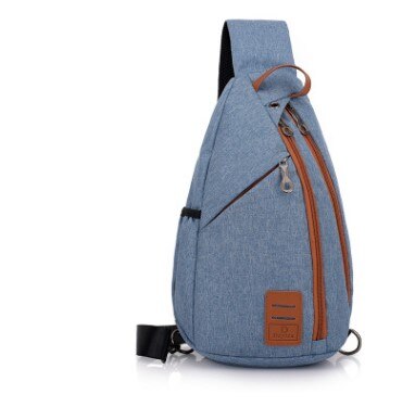 Uosc heren borsttas grote capaciteit schoudertas multifunctionele crossbody tas voor mannen koerierstas reisrugzak: Blauw