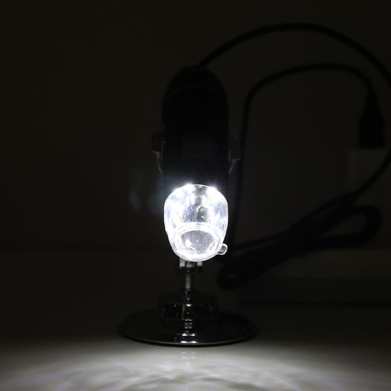 3-in-1 1600X USB Microscope OSX Windows PC Type-C Micro-USB Cell Phone Magnifier 63HF