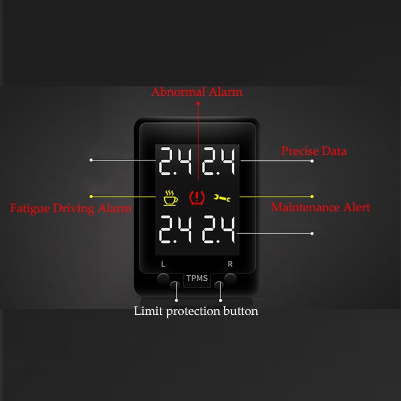 Voor Toyota CH-R Chr Hybrid Obd Tpms Digitale Display Bandenspanning Security Monitoring Systeem Geen Behoefte Extra Sensor
