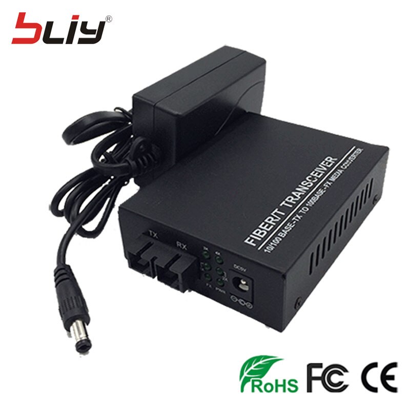 Bliy – commutateur ethernet fibre optique, 100Mbps, double fibre, 4 ports rj45, commutateur de réseau, commutateur de canal internet, monomode