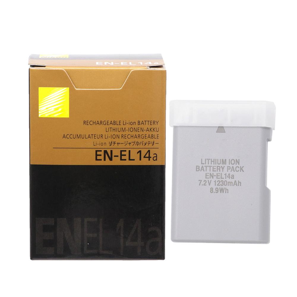 2-Pack EN-EL14a Battery For Nikon D5300, D5600, D3300, P7800 – 1230mAh, 8.9Wh