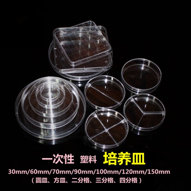 Petriskål af plast 60mm eo steril ps klar som glaspakke 10