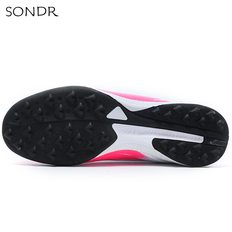 Nouveaux Adultes de Football En Plein Air pour Hommes Crampons Chaussures Haut Haut TF/FG Formation Sport Baskets Chaussures X19