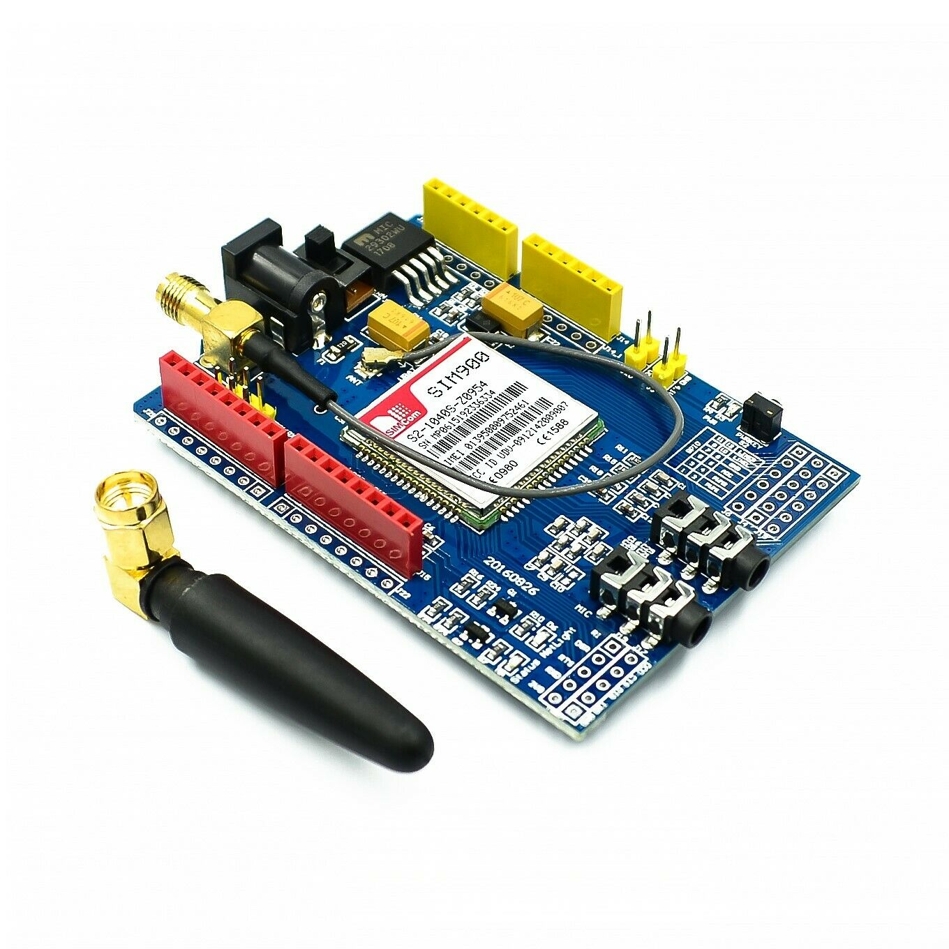 SIM900 Quad-Band Placa de desarrollo de módulo GSM/GPRS para Arduino Raspberry Pi