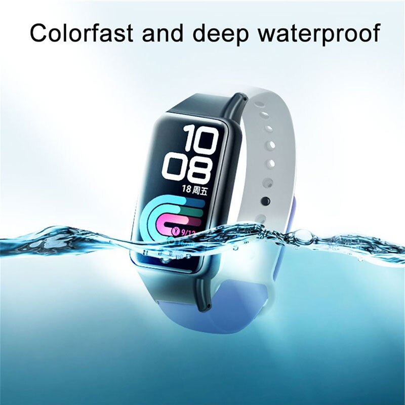 Dwukolorowe silikonowe paski do zegarków dla Huawei Honor band 6 inteligentne paski do zegarków wymiana bransoletki dla Huawei band 6 bransoletka zespół