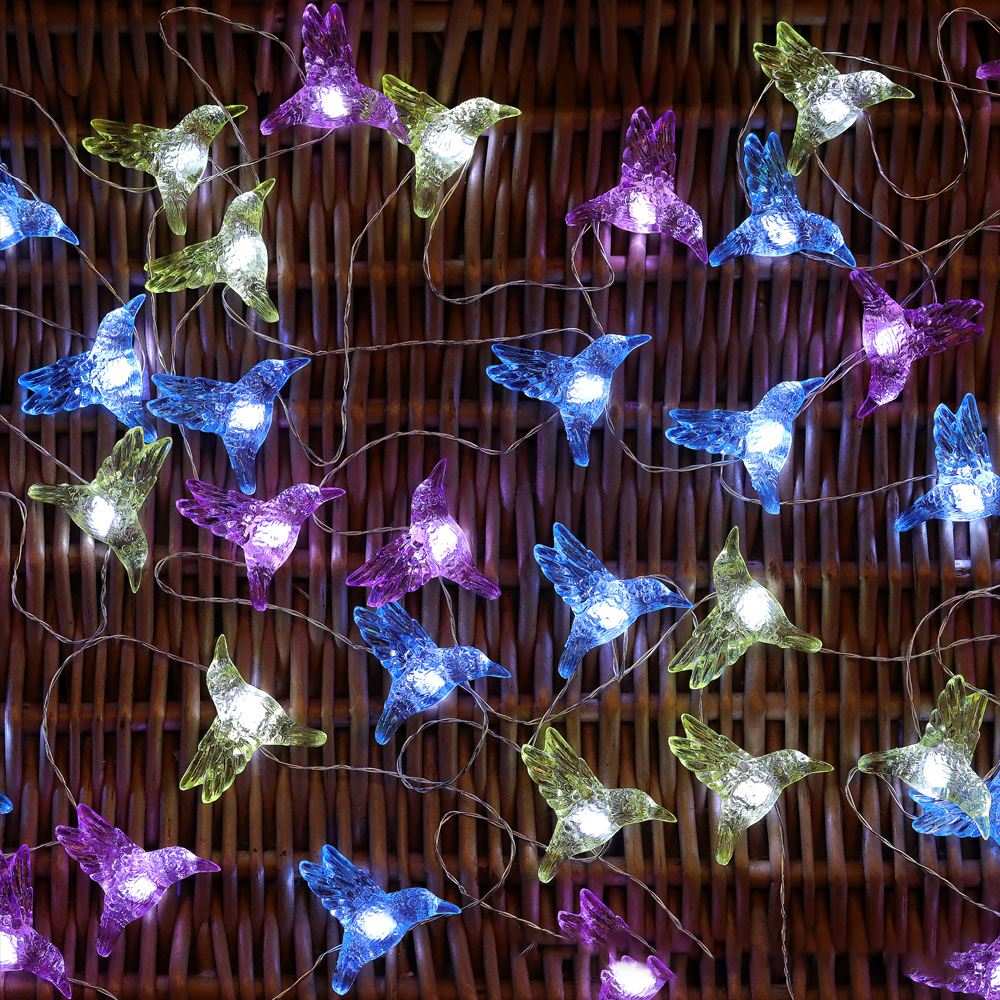 4M 40 LED Strip Light Remote Control Copper Wire Hummingbird Indoor Outdoor LED Lights Room Home Decor Christmas Tree Decoration