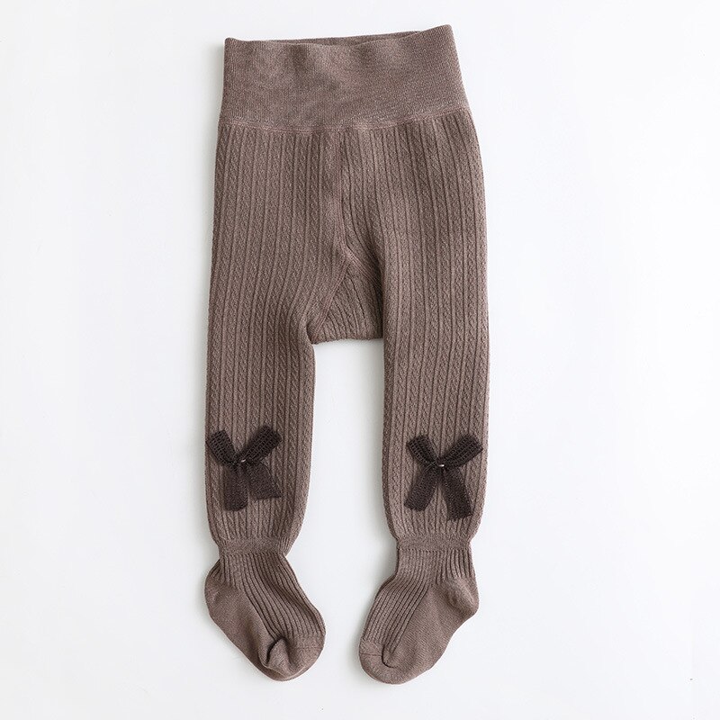 1 to 12 Years Super Warm Tights In Winter Cute Bowknot Kids Pantyhose With Fleece Inside Thicken Kids Pantyhose For Baby