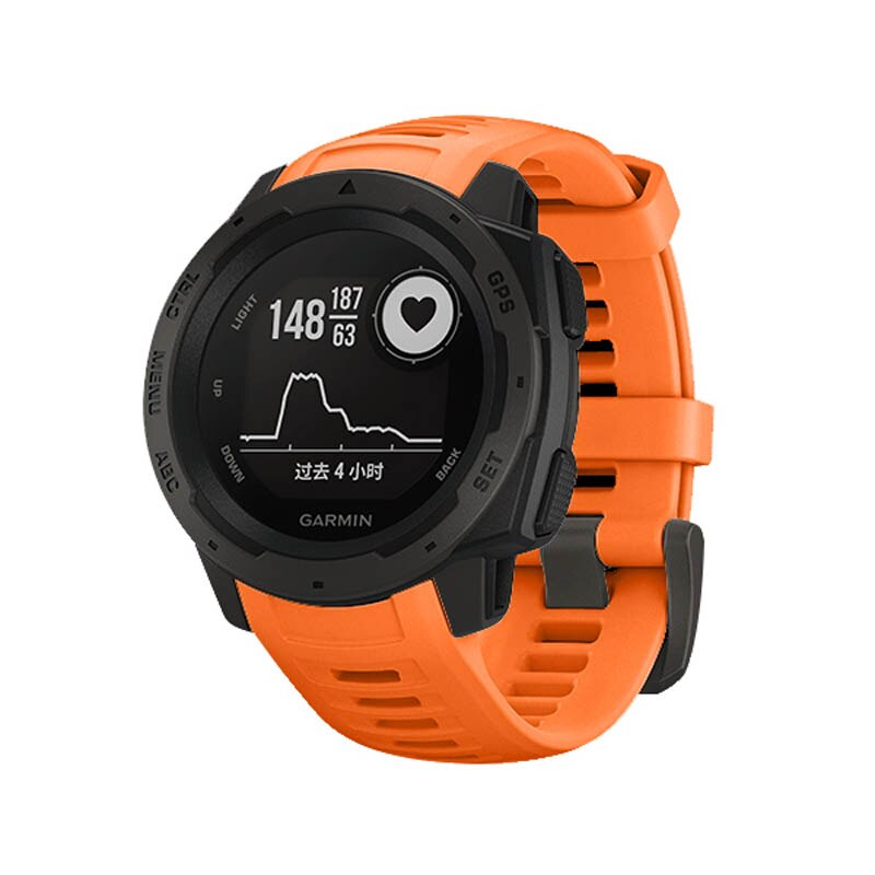 22mm Sport Silicone Strap Quick Release Replacement Watch Band for Garmin Instinct XR649