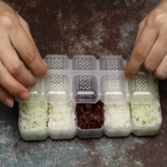Molde para Sushi molde bola arroz triángulo molde para Sushi arroz molde Diy cocina Diy Sushi herramienta Sushi molde forma Onigiri molde para Sushi Stamper: Square