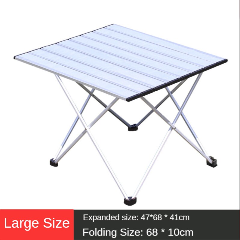 Outdoor Lightweight Aluminum Alloy Folding Table Camping Portable Barbecue Table Self-driving Fishing Table Camping Table