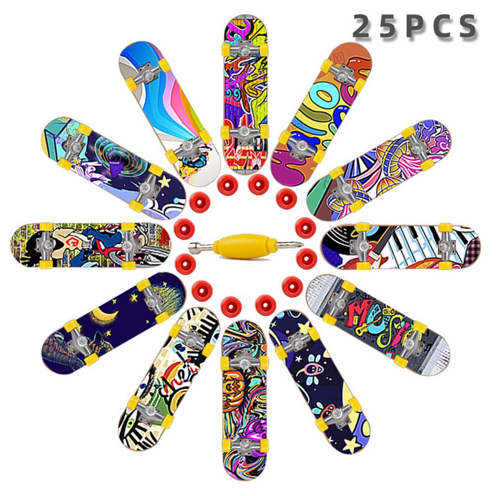 Home Plastic Interactive DIY Beginner Mini Fingerboards Finger Skateboard Kids Hand-eye Coordination