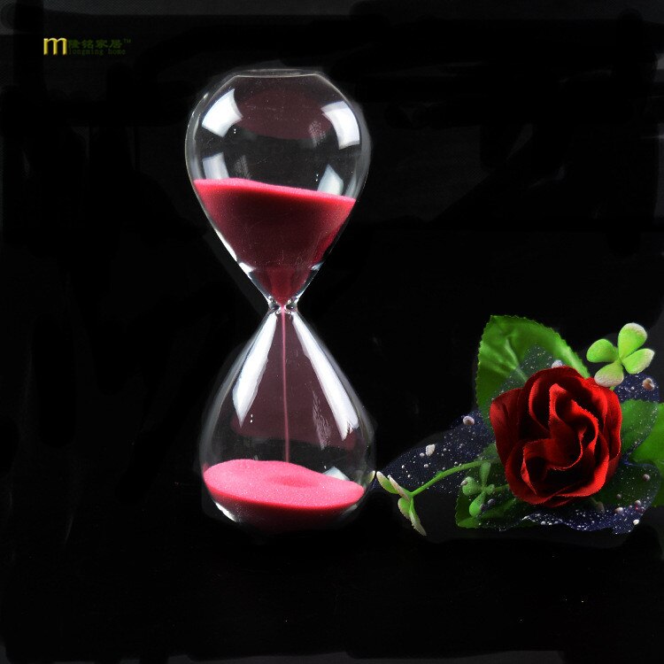 1PC Style verre 5 minutes sablier temps compteur compte à rebours minuterie sablier horloge décor à la maison 11 couleurs JY 1189-2