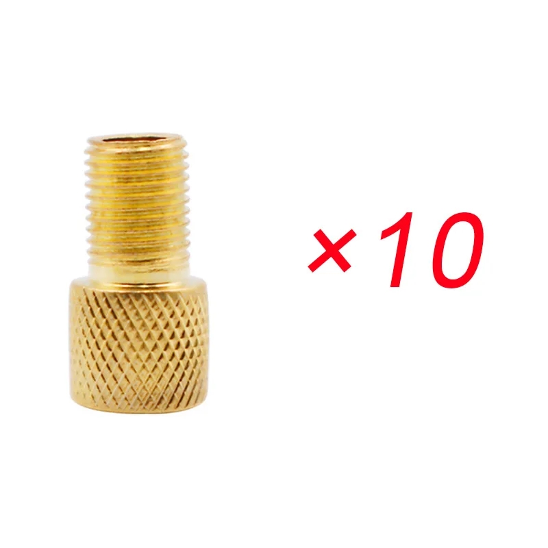 5/10 Pcs Bike Valve Adapter Presta To Schrader Tire Tube Transfer Valve Converter French Valve Adapter MTB Bicycle Accessories: green