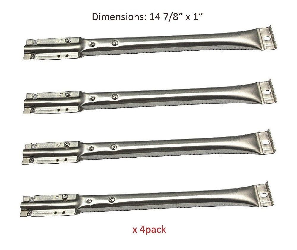 16781 BBQ Parts Gas Grill Replacement 14.9 Inch Stainless Steel Burner For Kenmore Sears 122.16134, 122.16134110, 720-0773 4pack