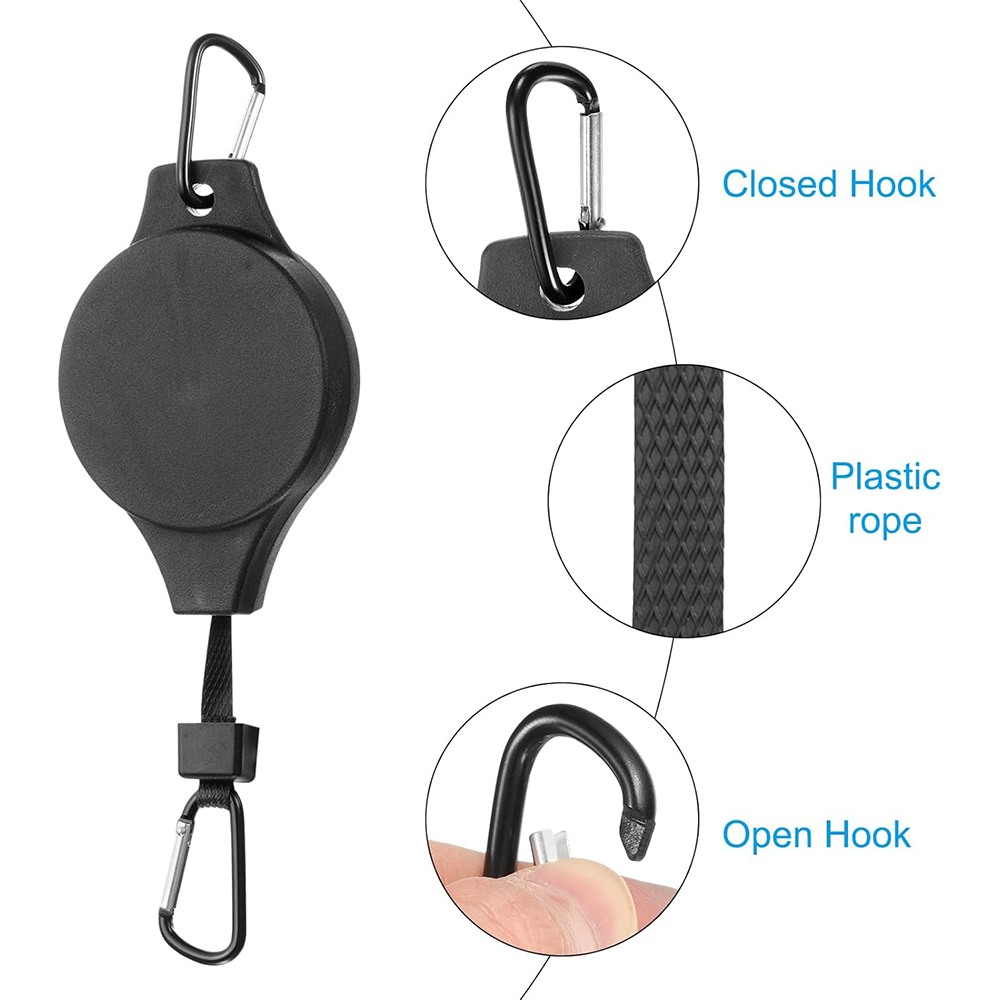 Tuinmanden Potten Ophanghaak Verstelbare lift Plantenkatrolset Intrekbare katrol Naar beneden trekhanger Planten Bloemhangerhaak