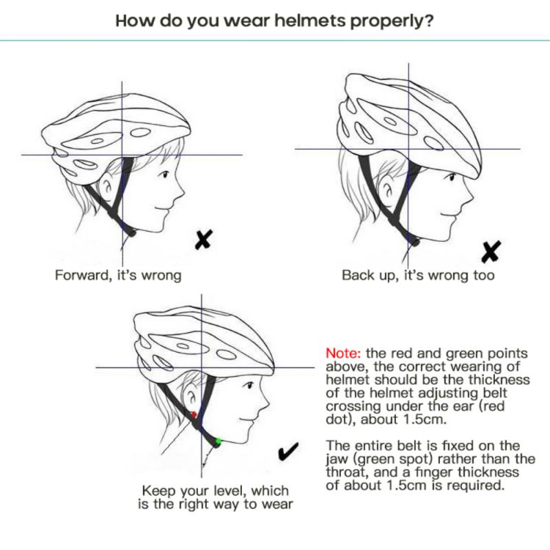 1 Men Women Cycling Helmet Air Vents Cycling Helmet Riding Mountain Road Bike Helmet Head Safety Helmet