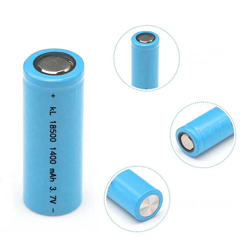 Bateria 18500 3.7V 1400mAh Recarregável de Íon de Lítio, Célula de Lítio 18500 para Substituição de Fonte de Alimentação de Equipamentos Eletrônicos