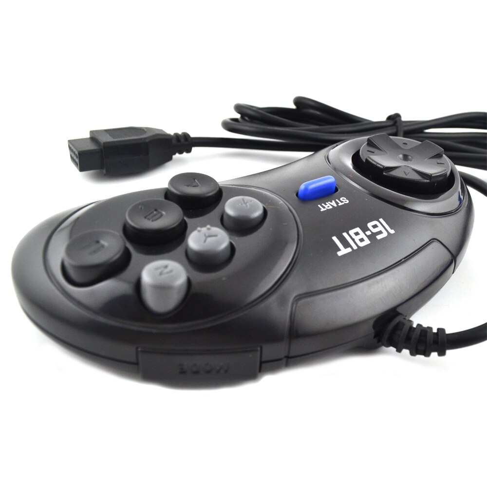 1/2 Pcs Game Controller Voor Sega Genesis 16 Bit Handvat Controller 6 Knop Gamepad Voor Sega md Game Accessoriese