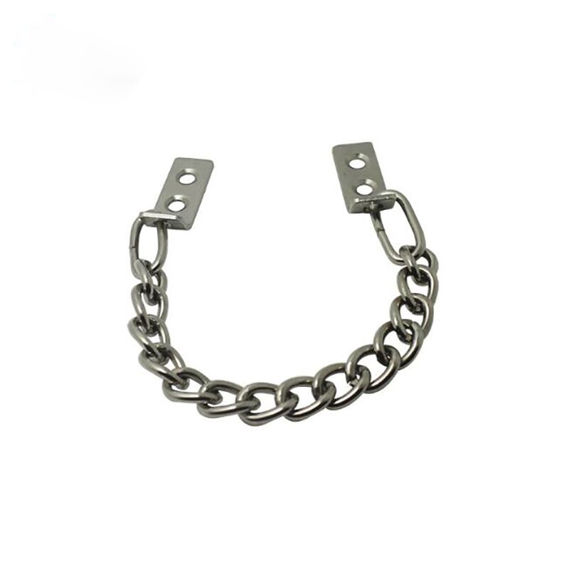 1-Pack Anti-Theft Door Chain Stainless Steel Sliding Bolt Door Lock Security Chain For Home Hotel Safety Supplies
