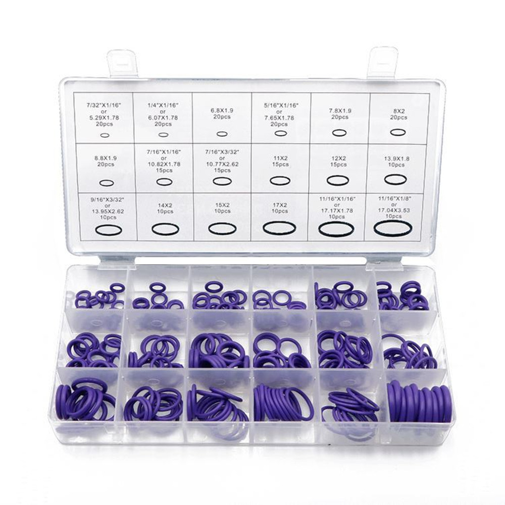 270Stck Auto Klimaanlage Kompressor Dichtung Hülse Nitril Gummi O-Ring Ring Gummi Reparatur Wasserdichte Dichtung Tragen Widerstand