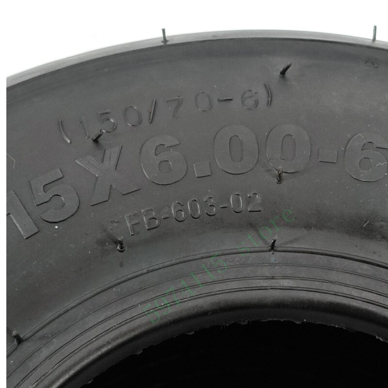 15x6.00-6 Inch Vacuum Tire Tubeless For China Harley Electric Scooter Tire Wheel