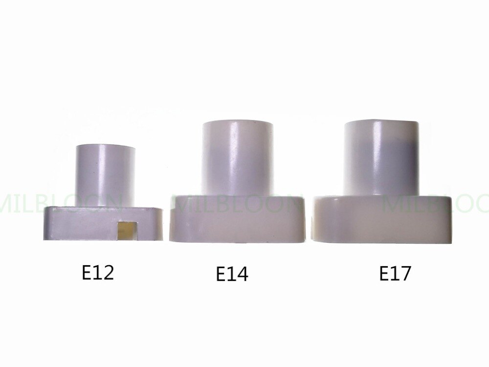 square lamp holder E12 E14 small square lame holder E17 With mounting hole lame base E14 E12 Square holder