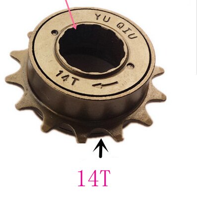 12-Tand 14-Tand Freewheel Fiets Elektrische Auto Vrijloop 12T 14T Vrijloop 12-Tand Enkele speed Fiets Vrijloop: 14T