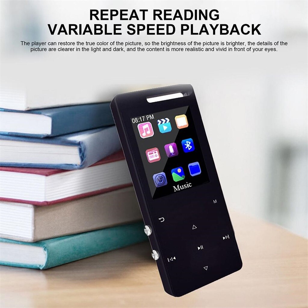 MP3 / MP4 Bluetooth Sport Speler Met Hoofdtelefoon 8Gb 1.8 Inch Contact Screen Usb Hi Fi Muziekspeler Met sd-kaart