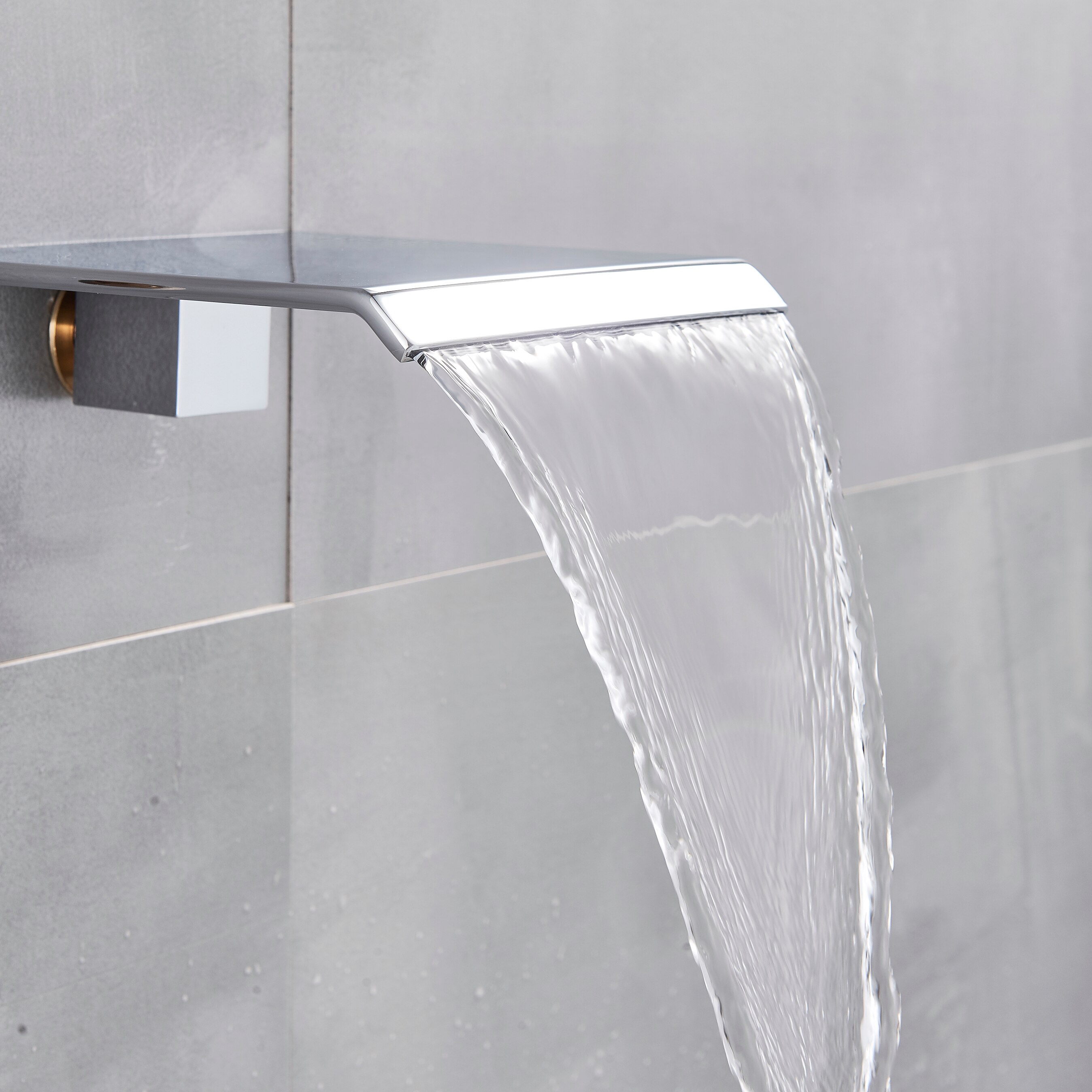 SHBSHAIMY Chrome Brushed Nickel Black Brass Wash Faucet Bathtub Faucet Wall Mounted Bathroom Accessories Full Water