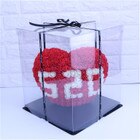Ours/chien/lapin en roses artificielles, 40cm, pour la saint-valentin, pour un de mariage: gift box