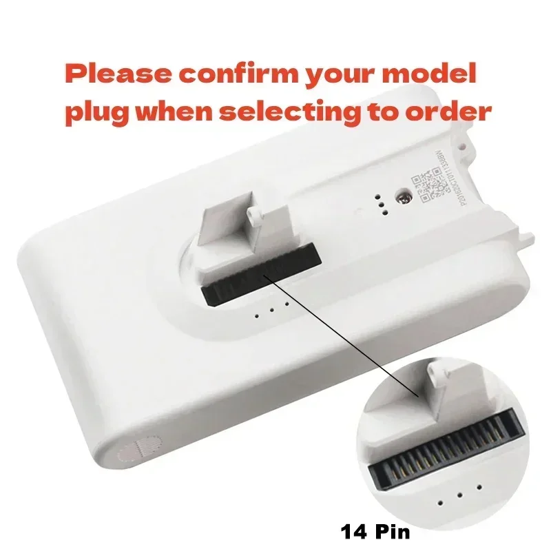 Wymienny odkurzacz 5000 mAh - zapasowa bateria robić akumulatora litowo-jonowego Xiaomi Dreame V8, V9, V10, V10zawodowiec, VVN3, VVN4, VVN5, XR