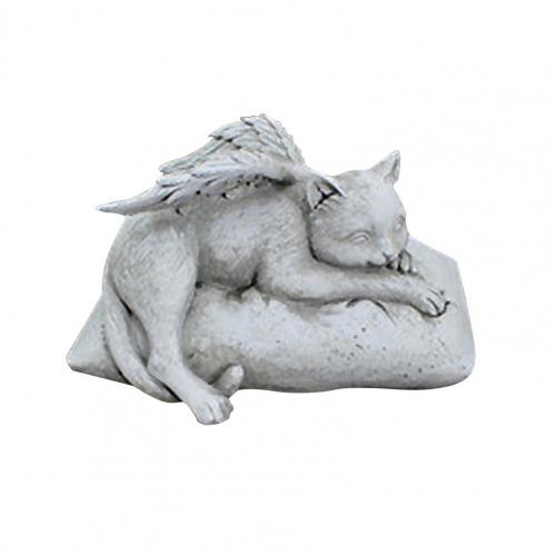 Statue ange chien chat, modèle de jardin en résine, excellente fabrication, Sculpture de chien chat, affichage, ornement pour cour, décoration de la maison: Cat