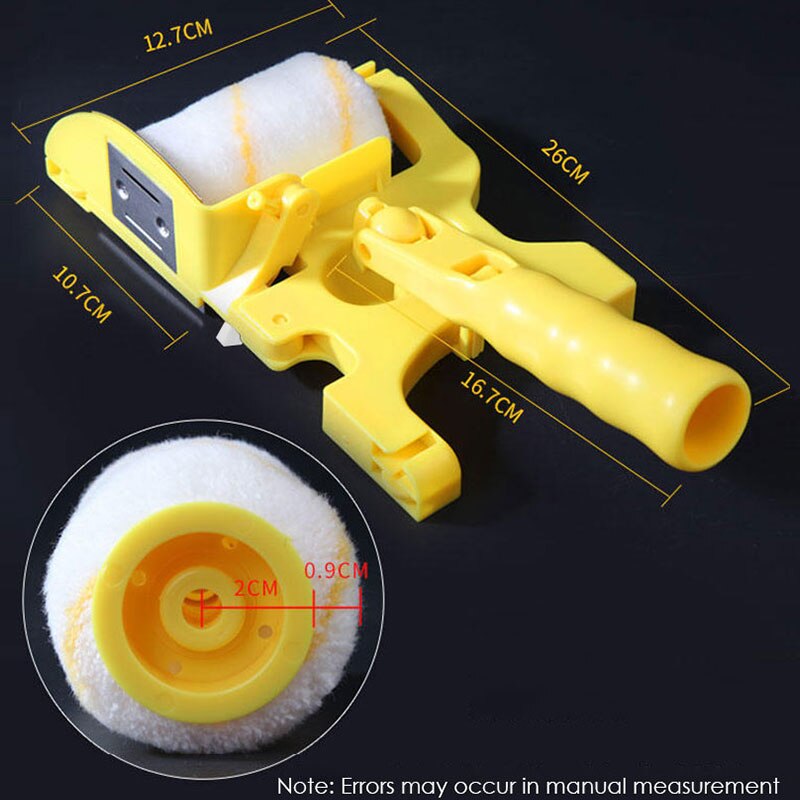 Multifunction DIY Roller Paint Brush No Dead Ends Fine Hair Latex Paint Roller Brush Home Renovation Clean Painting Roller Brush