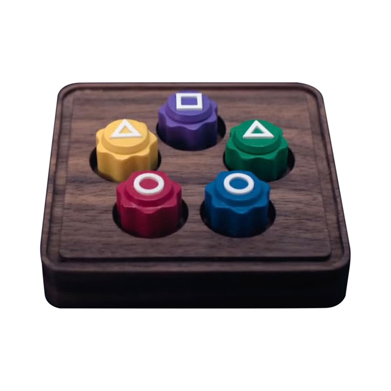 Juego de dados de juego de Calamari con impresión 3d, accesorios de juego de , círculo cuadrado, impresión triangular, juegos de Bar, accesorios de , juego de película coreana