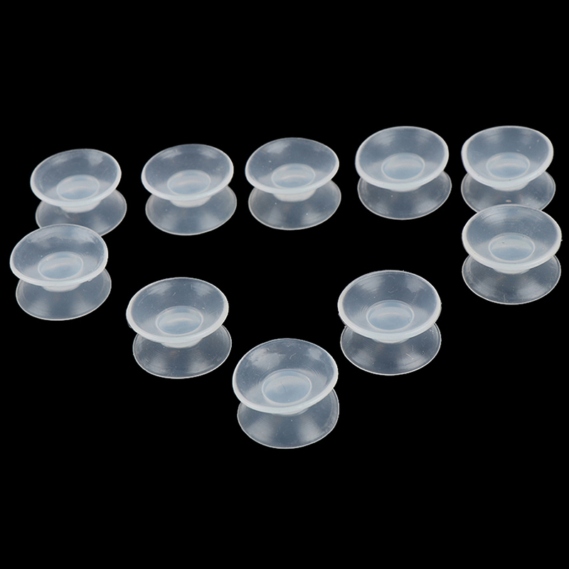 10 stk dobbeltsidige sugekopp-sugekopper til glass sugekopp pvc plast liten sugekopp uten sporplast