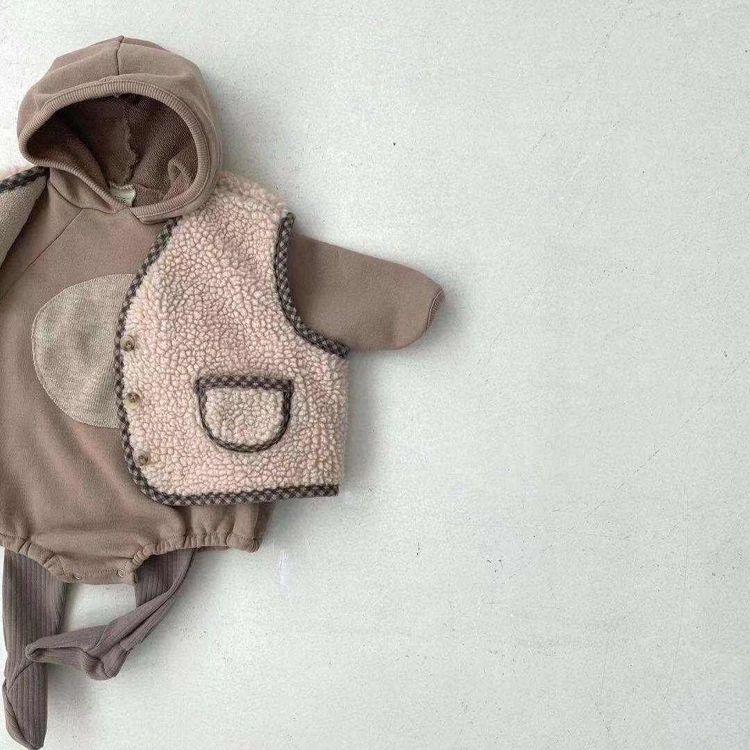 Herfst Winter Baby Warm Vest Fleece Baby Vest Jas Kinderen Winddicht Vest Voor Jongens Mode Baby Meisje Mouwloze Kleding