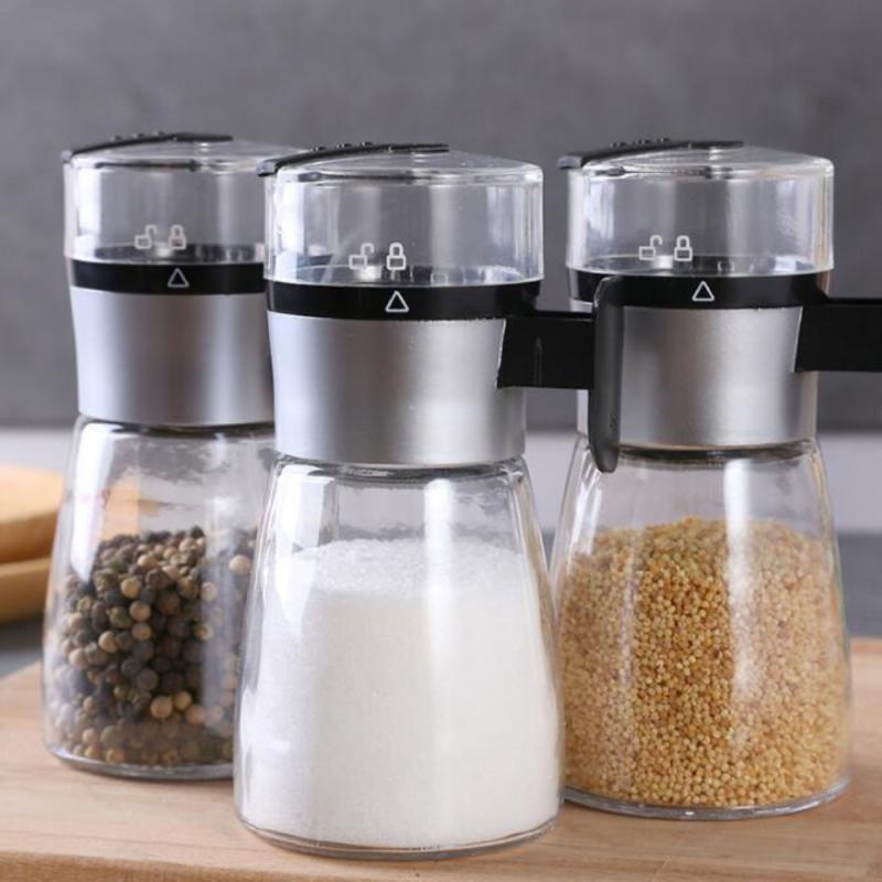 Distributeur de sel à pression, bouteille de poivre, contrôleur de sel, pot à épices de cuisine, distributeur de sucre et de sel, récipient à épices, outil de cuisine