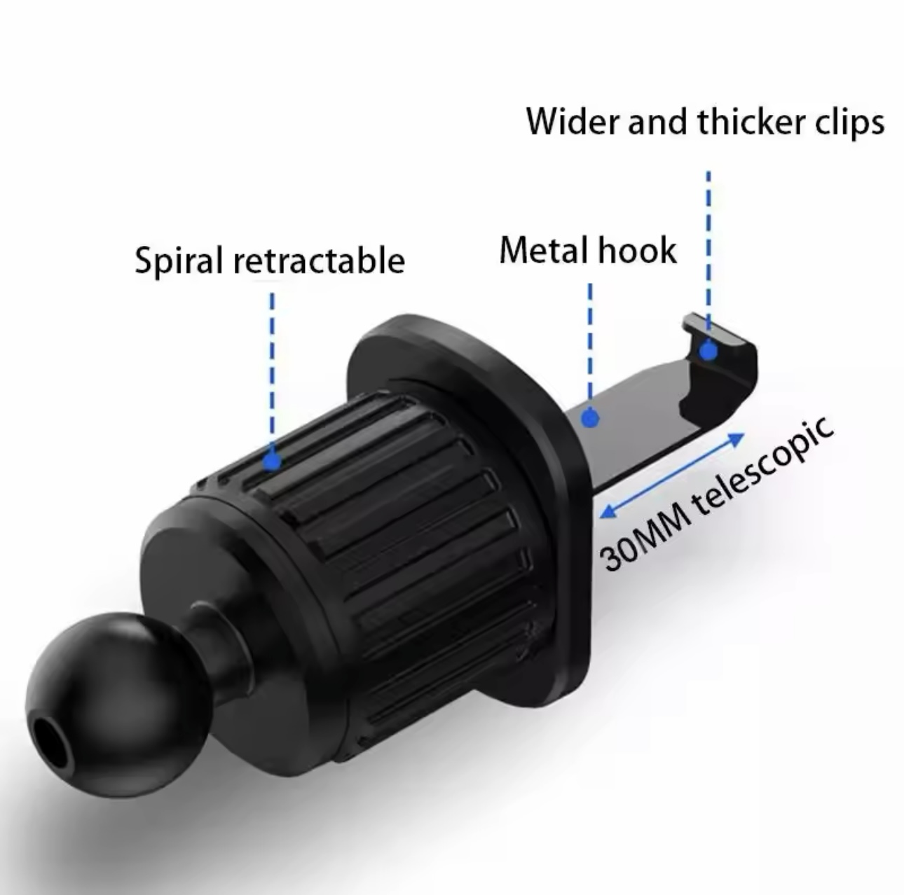 Zwaartekracht autotelefoonhouder Auto-ontluchter Telefoonhouder Universele schokbestendige houder voor 4,7-7 GPS ClipInch mobiele telefoon