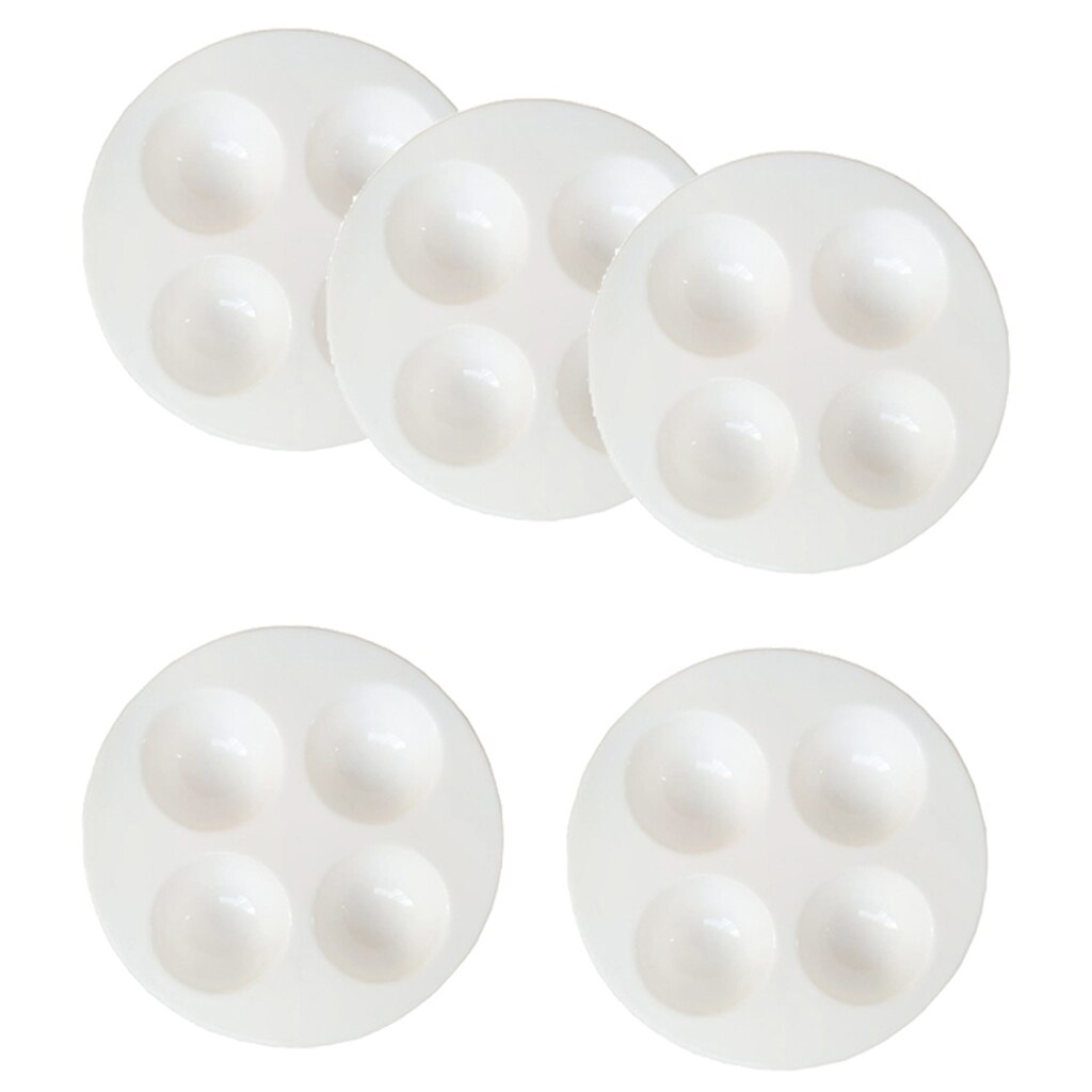 5Pcs 4 WELL KIDS PAINT COLOUR MIXING ARTIST PAINTING PALETTE ART CRAFT PALLETTE